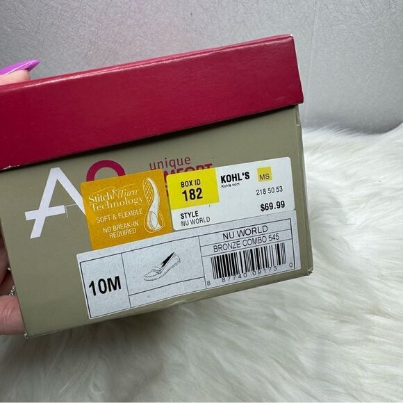 Anne Klein Nu World Bronze Slip On Flats 10 - Picture 8 of 8